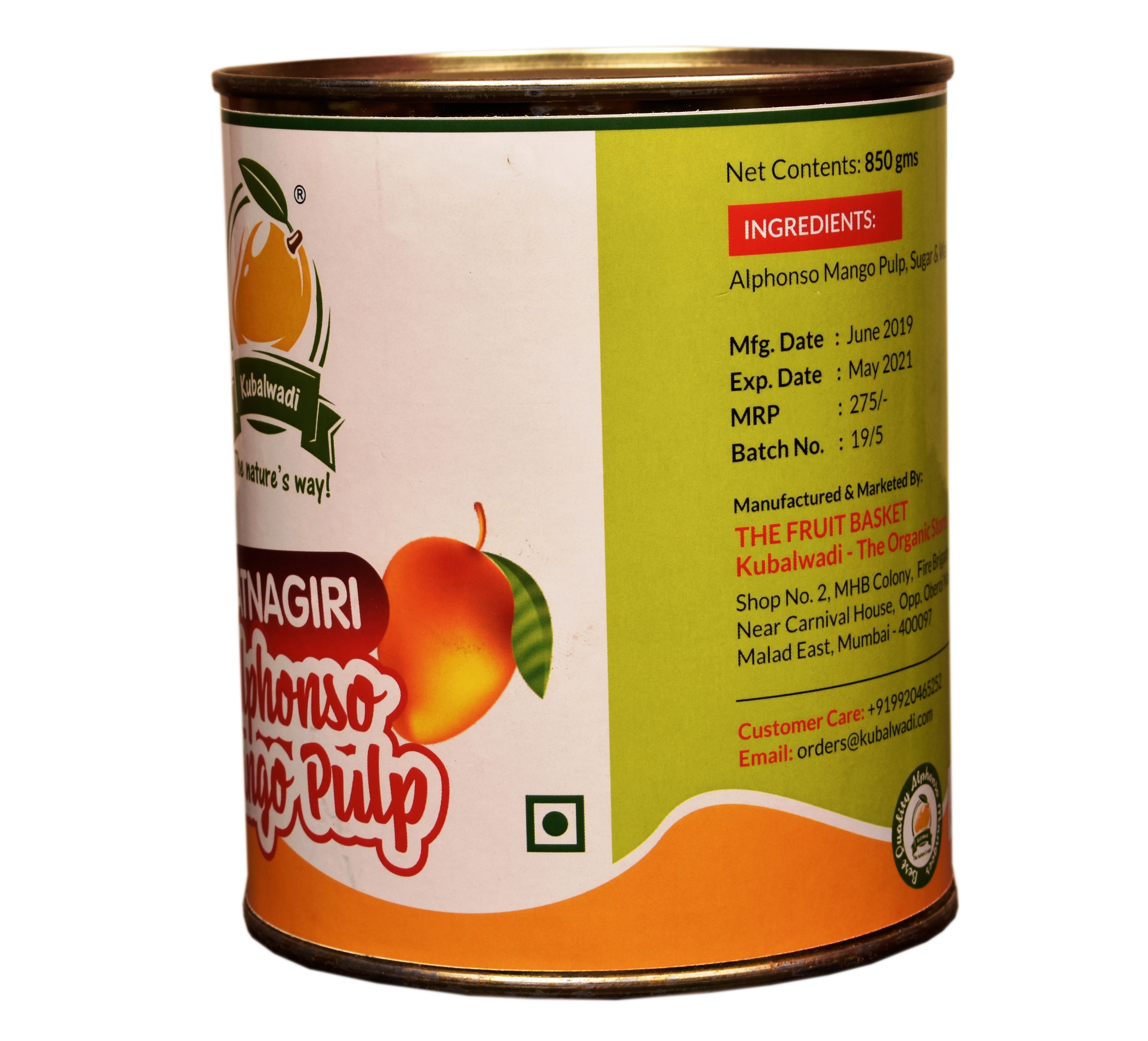 Ratnagiri Alphonso Mango Pulp